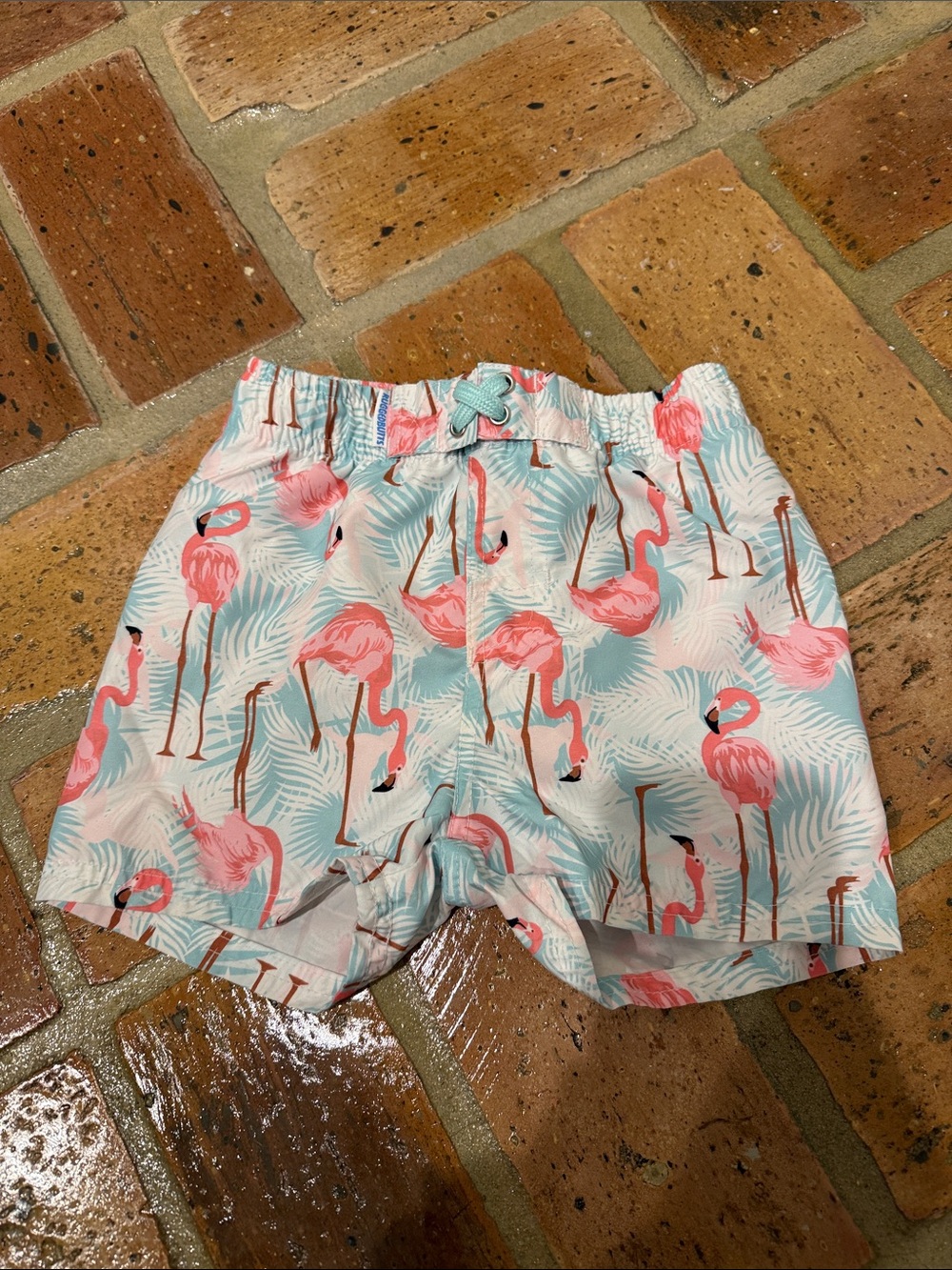 RuggedButts Flamingo Swim Trunks Size 2T
